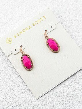 Kendra Scott Pink Turquoise Earrings